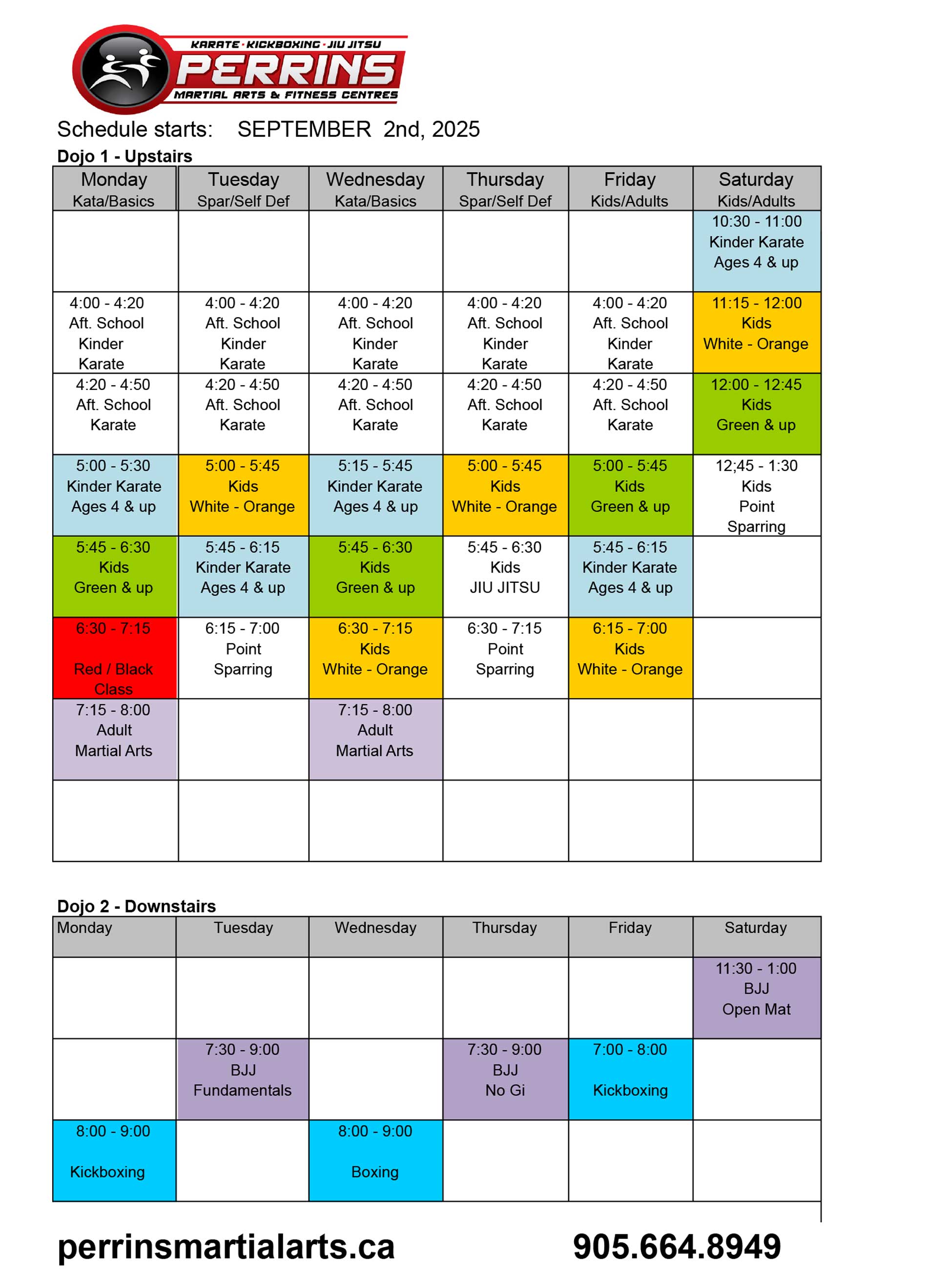 Class Schedule